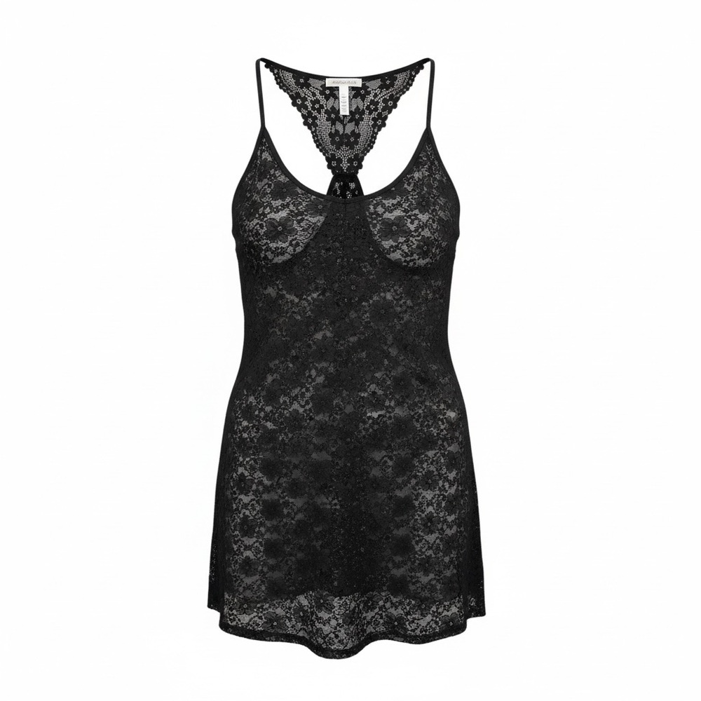 In Bloom Black Lace slip/chemise